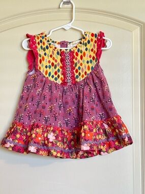 Sz2 Matilda Jane Friends Forever Saffron Flutter Top